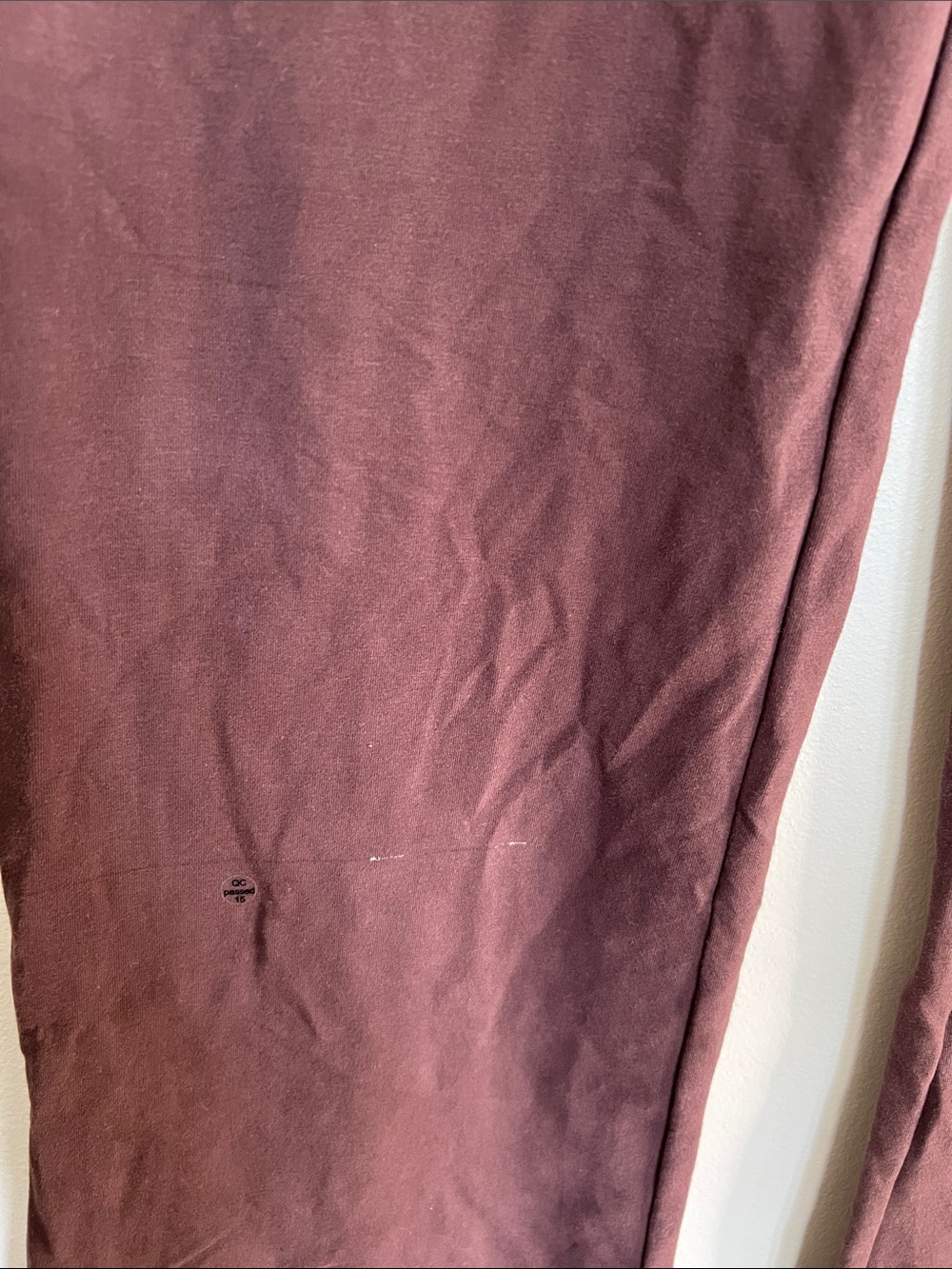 Comfrt Fold-Over Waist Flared leggings in Dark Brown - Picture 5 of 9